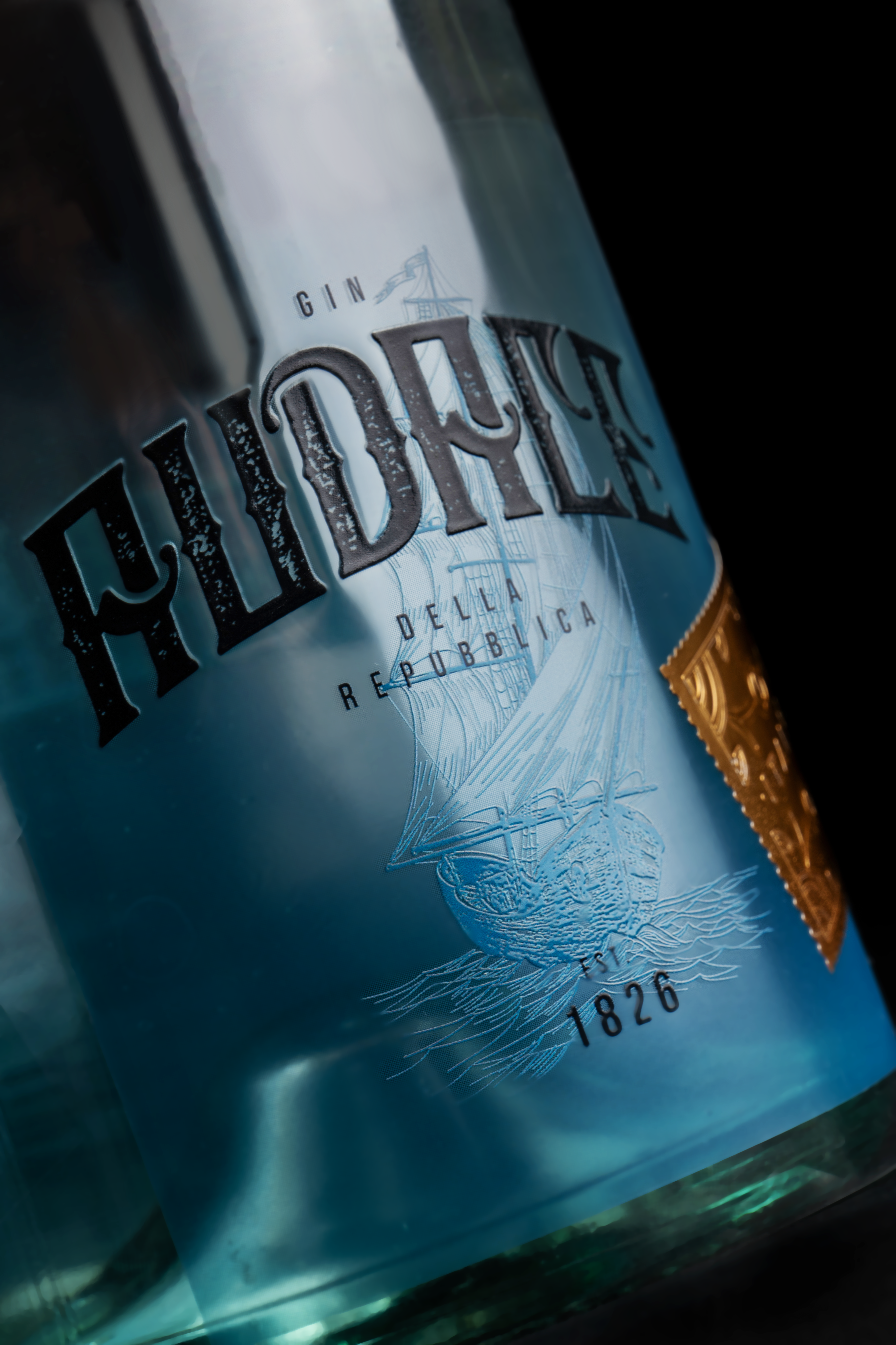 gin audace packaging design etichetta