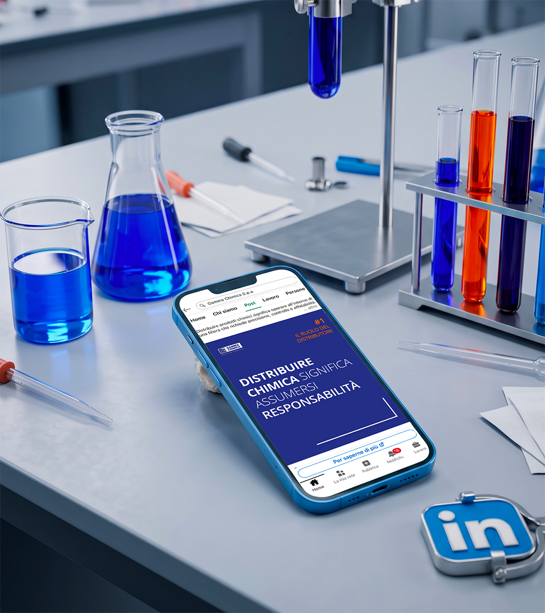 Gamma Chimica linkedin strategia social