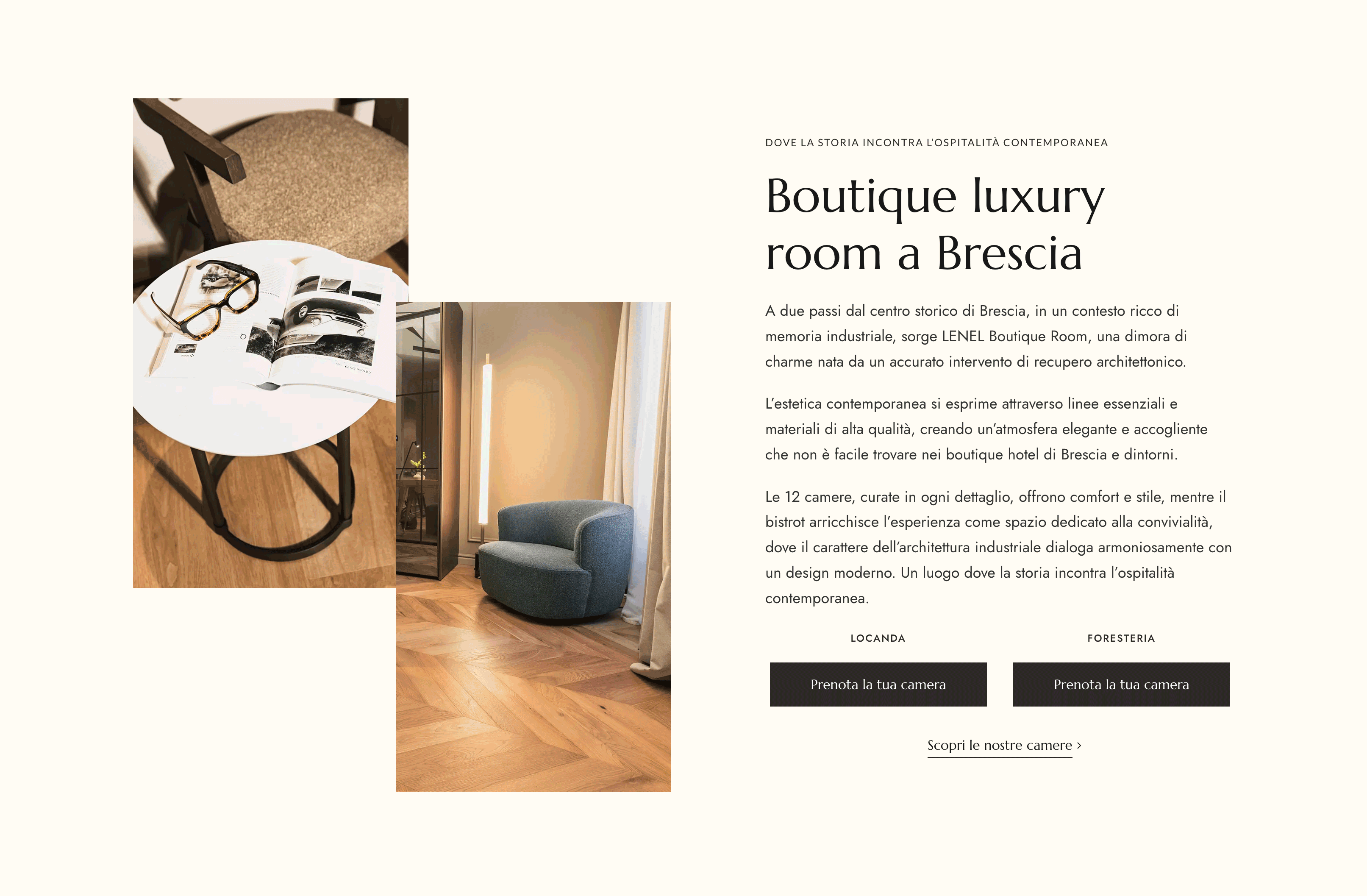 LENEL boutique luxury room a brescia